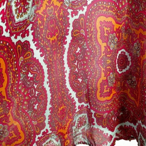 Show Me Your Mumu peta boo tunic dreamy medallions cold shoulder top XS - Picture 6 of 10